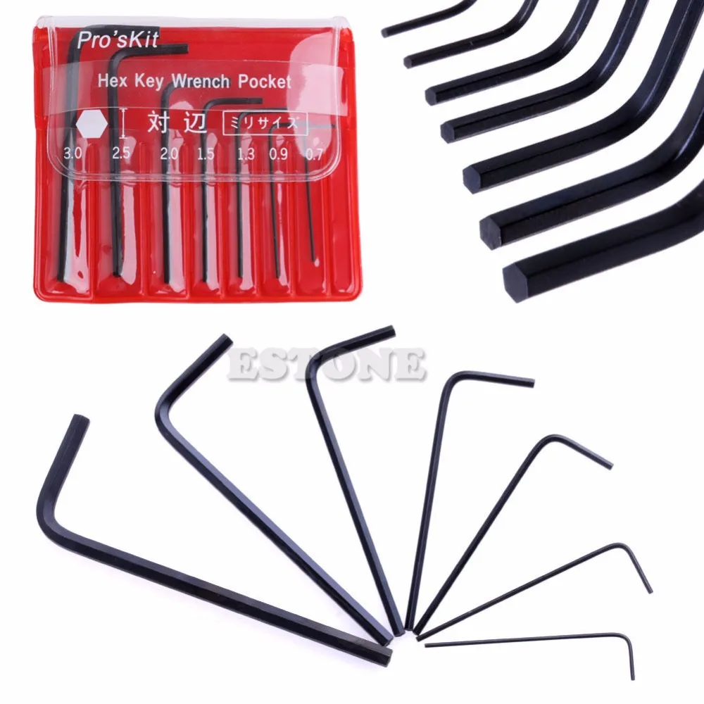 7x Mini Micro 0.7mm 3mm Hexagon Hex Allen Key Set Wrench Screwdriver