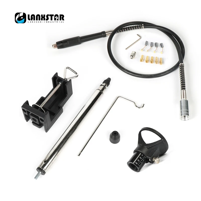 For DREMEL Drill Lock Nut 4PC Carbon Brushes 5PC Copper Chuck Collet