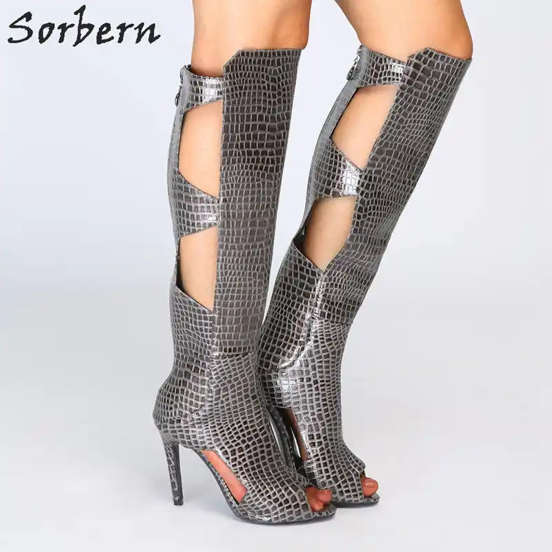 new rock thigh high boots