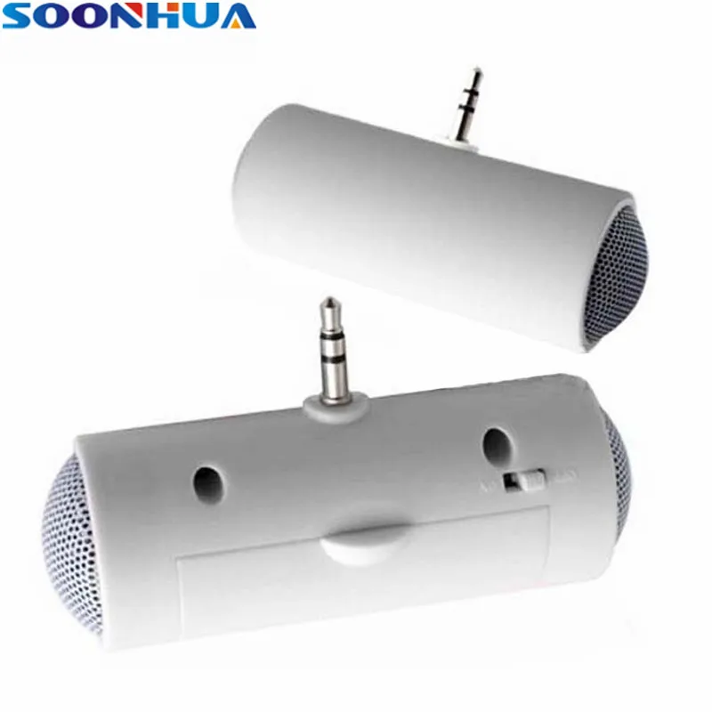 

SOONHUA 3.5mm Mini Stereo Mobile Phone Speaker Portable Wireless Column Box Loudspeaker For Smart Phone MP3 MP4 Laptop