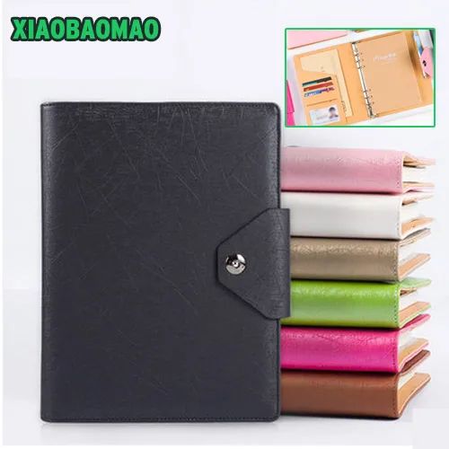 

Color A5 loose-leaf Macaron PU schedule notebook diy PDA diary book set 6 hole weekly planner diary journal cuaderno lindo