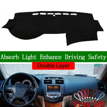 

Double Layer Car Stickers For Honda Accord 2004 2005 2006 2007 Dashboard Cover Car Accessories Interior Anti-UV Car Decals