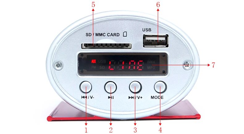 kinter A3 mini amplifier reader for speaker headphone with USB SD FM radio led digital display remote control support DC12V power input (1)