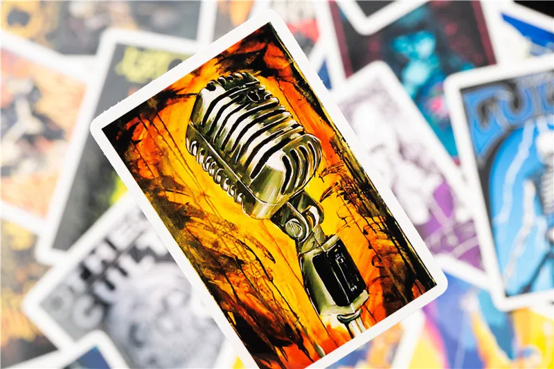 32PCS Mixed Cool Gothic Terror Skull Sticker Graffiti JDM Stickers to DIY Guitar Motorcycle Laptop Luggage Skateboard stickers (15)
