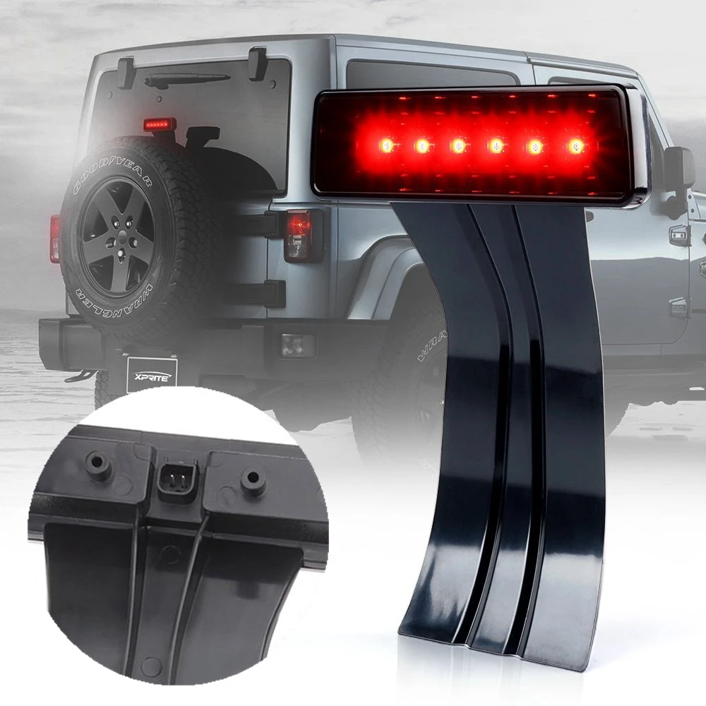 

For Jeep Wrangler 2007~2017 Rear Brake Parking Light Auto Accessories 12V High Mount Stop Lamp LED Third Rear Tail Light