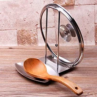 Stainless-Steel-Pot-Lid-Holder-Spoon-Holder-Lid-Rest-Ladle-Stand-Pan-Cover-Kitchen-Accessories-Decor