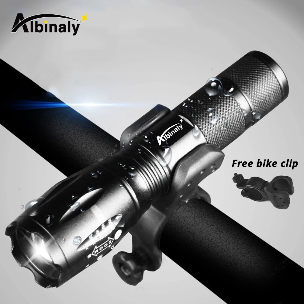 للماء إضاءة دراجة هوائية مصباح LED فائق السطوع الدراجة ضوء 5 الإضاءة وسائط دعم التكبير مدعوم من 18650 الخليط مناسبة لركوب الدراجات للماء إضاءة دراجة هوائية مصباح LED فائق السطوع الدراجة ضوء 5 الإضاءة وسائط دعم التكبير مدعوم من 18650 الخليط مناسبة لركوب الدراجات