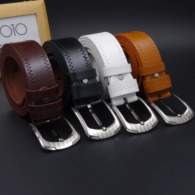 

High Quality Luxury Brand Fashion Leisure Leather Pin Buckle Men's Belt Black Belt for Business Men Festival Gift Handsome Male