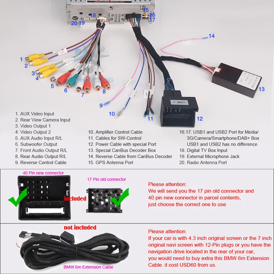 Android 8.0 Авторадио dab + SatNav Wi-Fi 3G DVD Радио DVR OBD автомобиля GPS навигации игрока DTV-IN для BMW 5 серии E39 E53 X5 M5