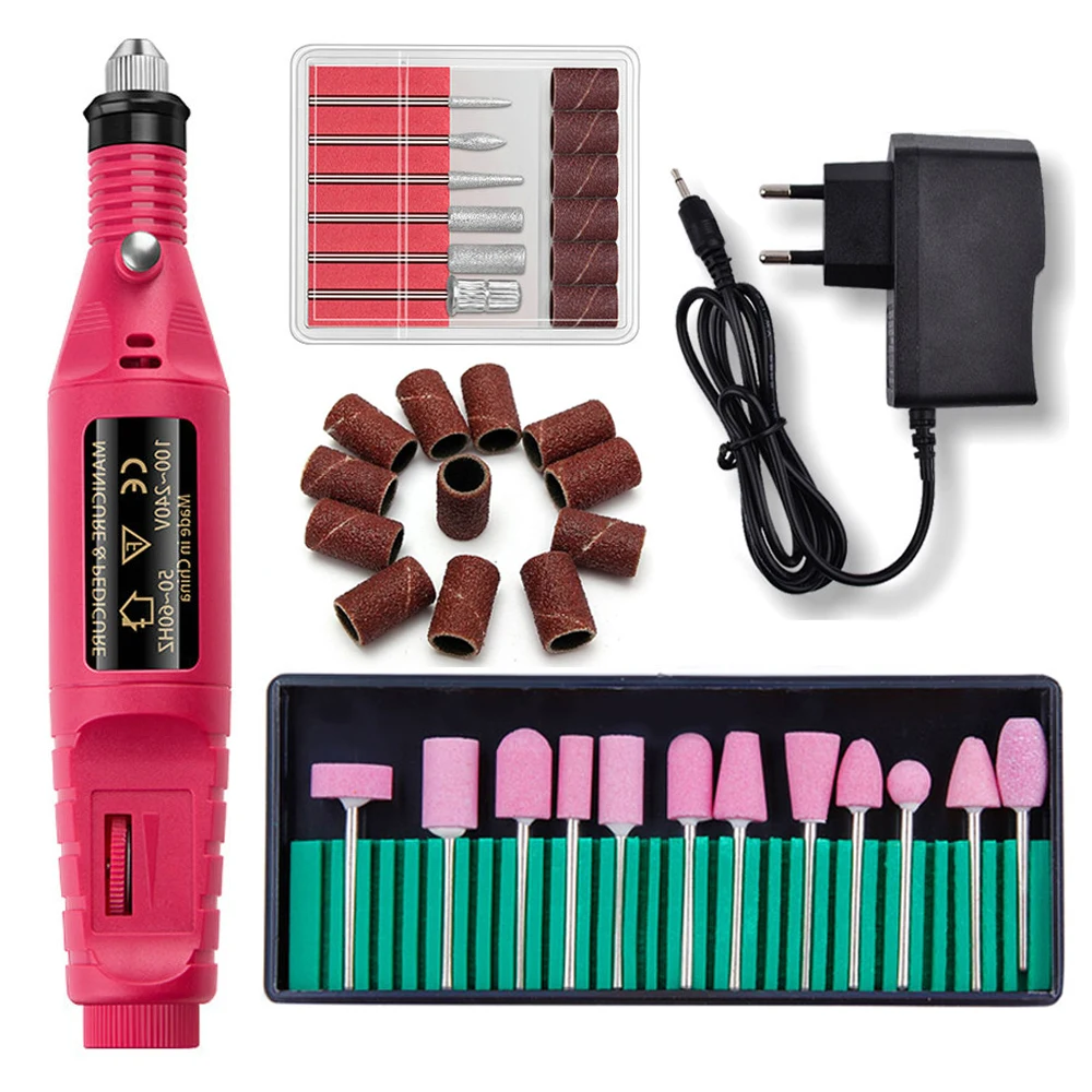 

Electric Apparatus for Manicure Milling Drill Bits Set Acrylic Gel Polish Remover Grinder Mill Cutter Nail Art Sanding File Kit