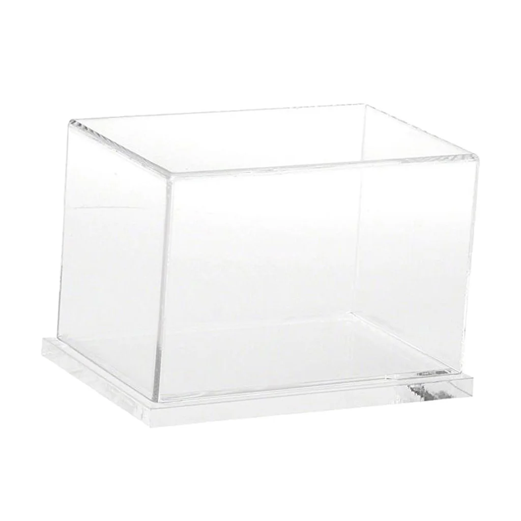 1 Clear Acrylic Display Box Dustproof Case for Kids Model Doll Toys Display Cube 20x10x10cm