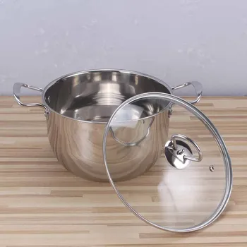

Stainless steel promotional pot 22 cm kitchen pot soup pot