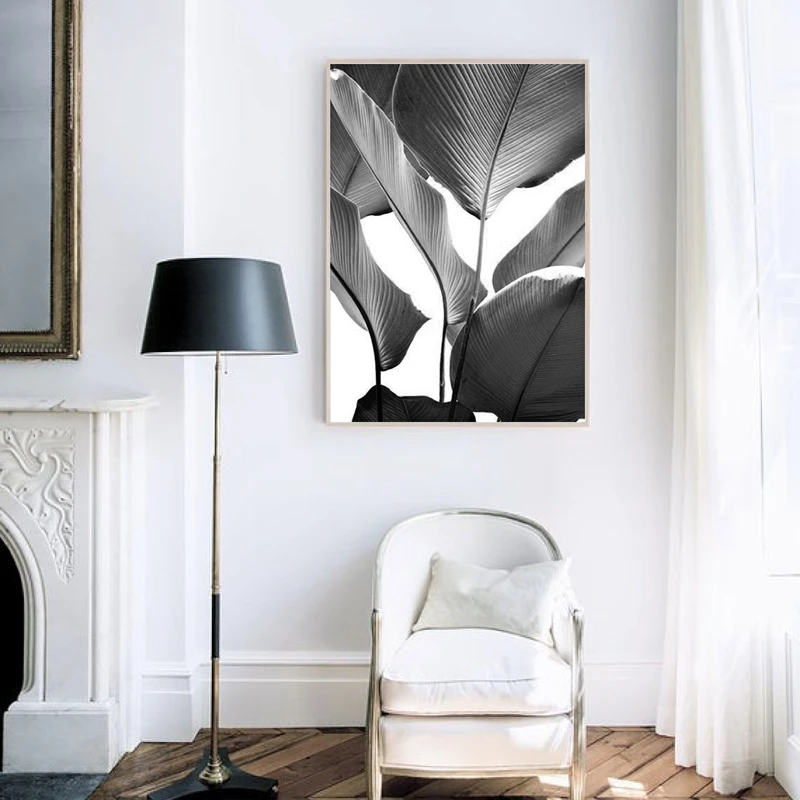 Banana Leaves Print Living Room Decor