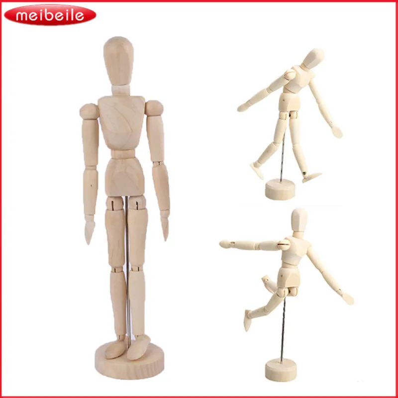 5 / 8 / 12 inch joints wood Wooden mannequin toy / wooden puppet