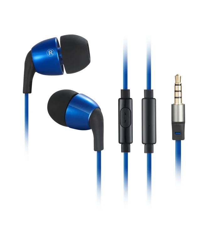 Wallytech W802 HONEYBEE Metal earphone BLUE COLOR1