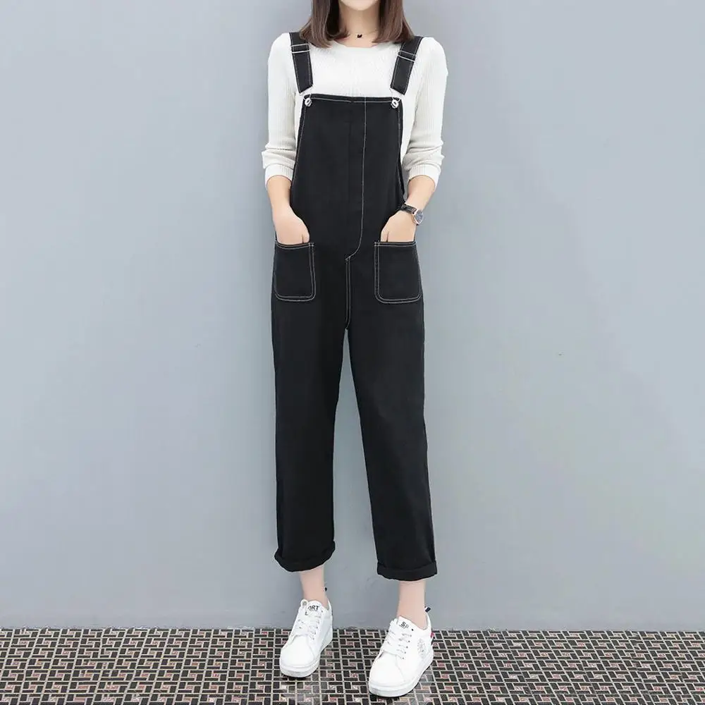 Women 2019 New Denim Trendy All-match Strap Trousers Daily Solid Simple Jumpsuit Korean Elegant Students Womens Rompers YH120 Women 2019 New Denim Trendy All-match Strap Trousers Daily Solid Simple Jumpsuit Korean Elegant Students Womens Rompers YH120