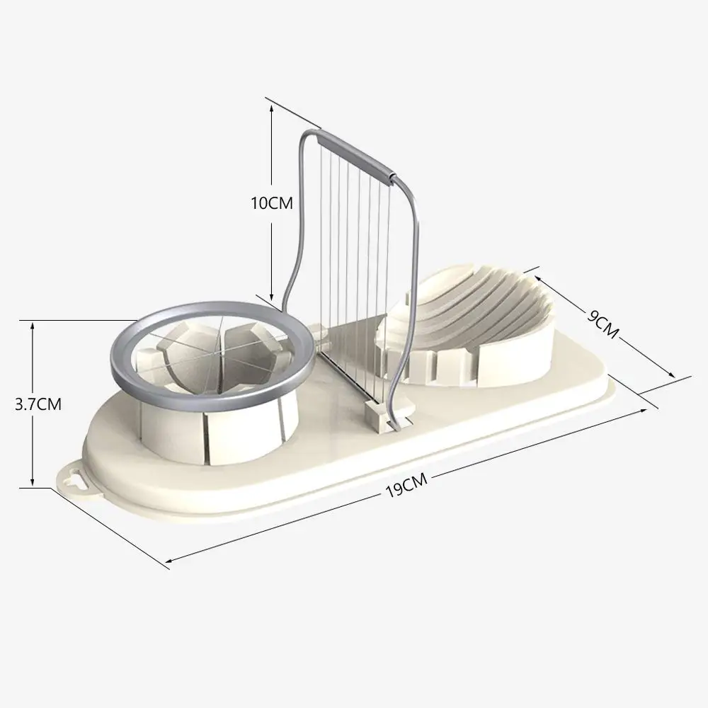 Яйцерезка клубника гриб двойной нержавеющая сталь провода многофункциональный 2 в 1 цветок Форма Яйцерезка сечение резак