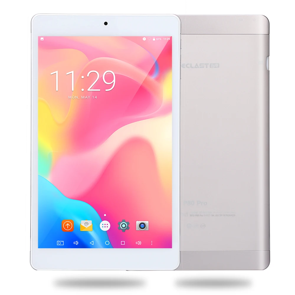 

Teclast P80 Pro 8 inch Tablet PC Android 7.0 MTK8163 Quad Core 1.3GHz 2GB RAM 32GB ROM Dual WiFi Dual Cameras 1920*1200 GPS HDMI