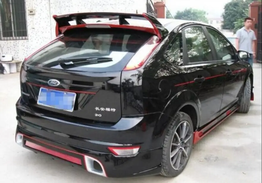 ABS Грунтовка заднего крыла багажника спойлер крыло подходит для Ford Focus 2 хэтчбек RS