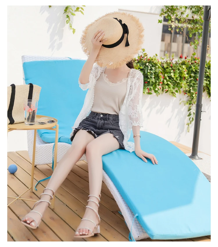 Sexy Crochet beach V Neck Cover Up Split Swimwear Summer Outings Swimsuit See-through Cover Ups Women Beach Wear Dress (8)