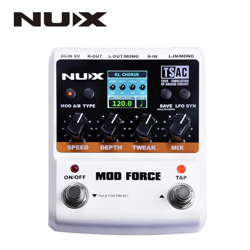 NUX MOD Force мультимодуляционные эффекты двойной двигатель с серией/параллельный