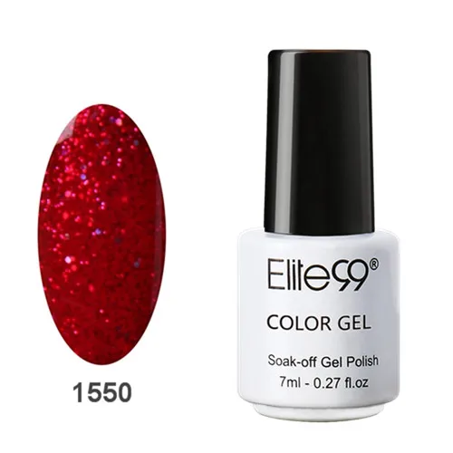Elite99 Гель-лак для ногтей 7 мл чистый Гель-лак для ногтей замачиваемый УФ светодиодный лак для маникюра Базовое покрытие для ногтей Выберите 1 из 58 цветов - Цвет: P-1550