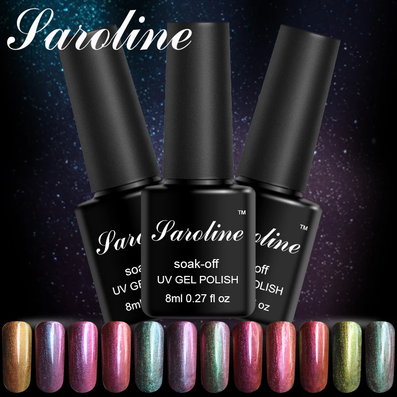 

Saroline Chameleon Colors UV Gel Polish 8ml Semi-permanently Soak-Off UV LED Lamp Colorful Shining Nail Polish Lacquers