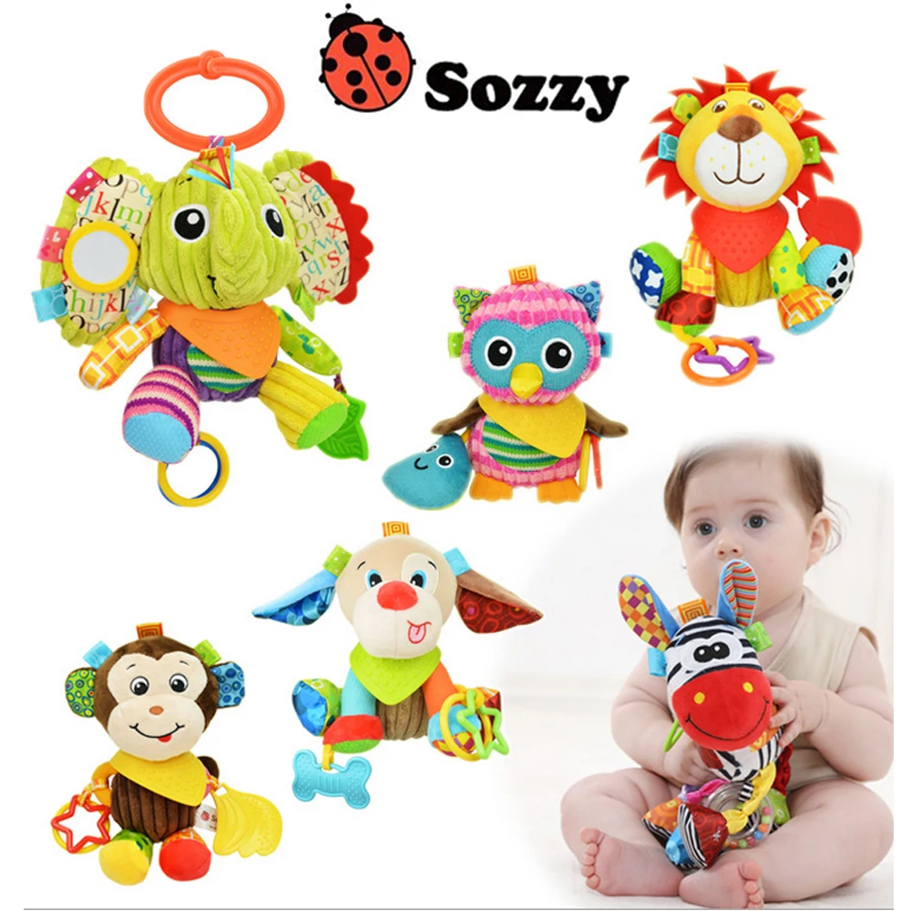 Авторизованный аутентичный SOZZY 7 видов конструкций, многофункциональная детская погремушка-колокольчик, Детская Подвеска на коляску кроватку, игрушка