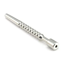 Max 9mm Male Stainless Steel Hollow Urethral Sounds Plug Dilator Stretcher Toy