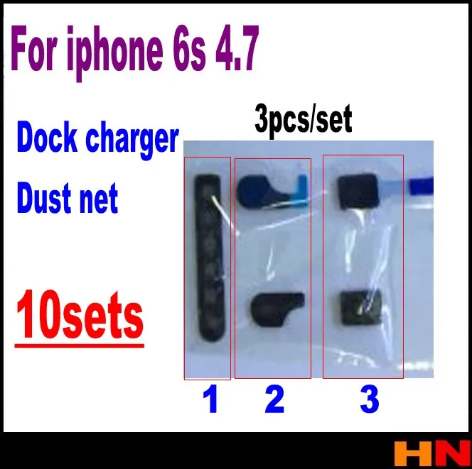10 комплектов для iphone 6s 4 7 док-станция зарядное устройство штекер 3 шт./компл.