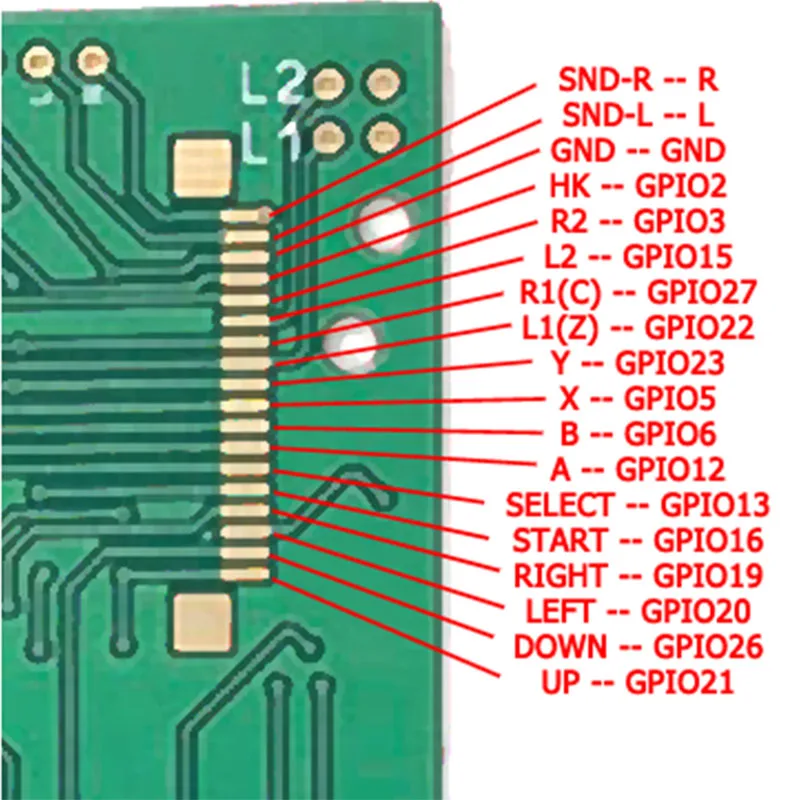 DIY 6 кнопок печатной платы переключатель провода разъем комплект для Raspberry Pi GBZ для Game Boy GB Zero DMG-001