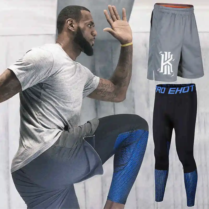 Спортивный тренировочный костюм, баскетбольные брюки два комплекта, осенние брюки для фитнеса, брюки для бега - Цвет: 10