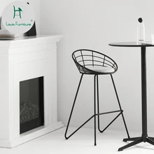 Луи Мода барные стулья современный простой скандинавский бытовой индивидуальное творчество Железный искусство Американский промышленный ветер передняя стойка