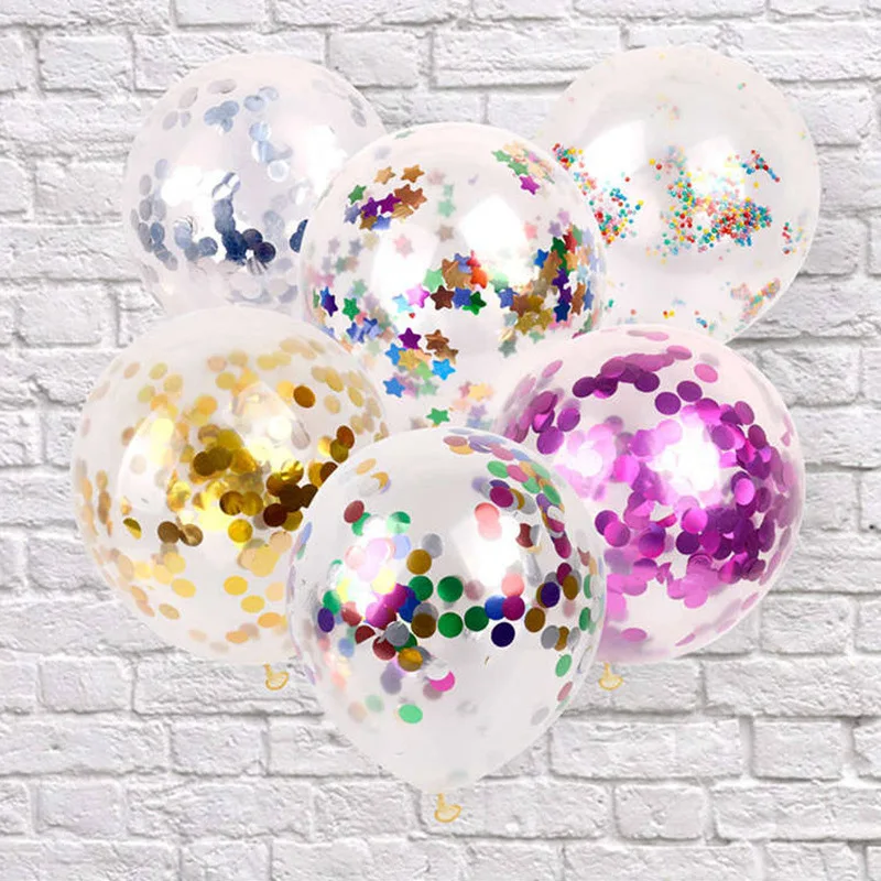 5pcs 12Confetti Balloon Bouquet for Baby Shower Birthday Wedding Party Decoration Supplies Birthday Party Decor for kids PAT66 (6)