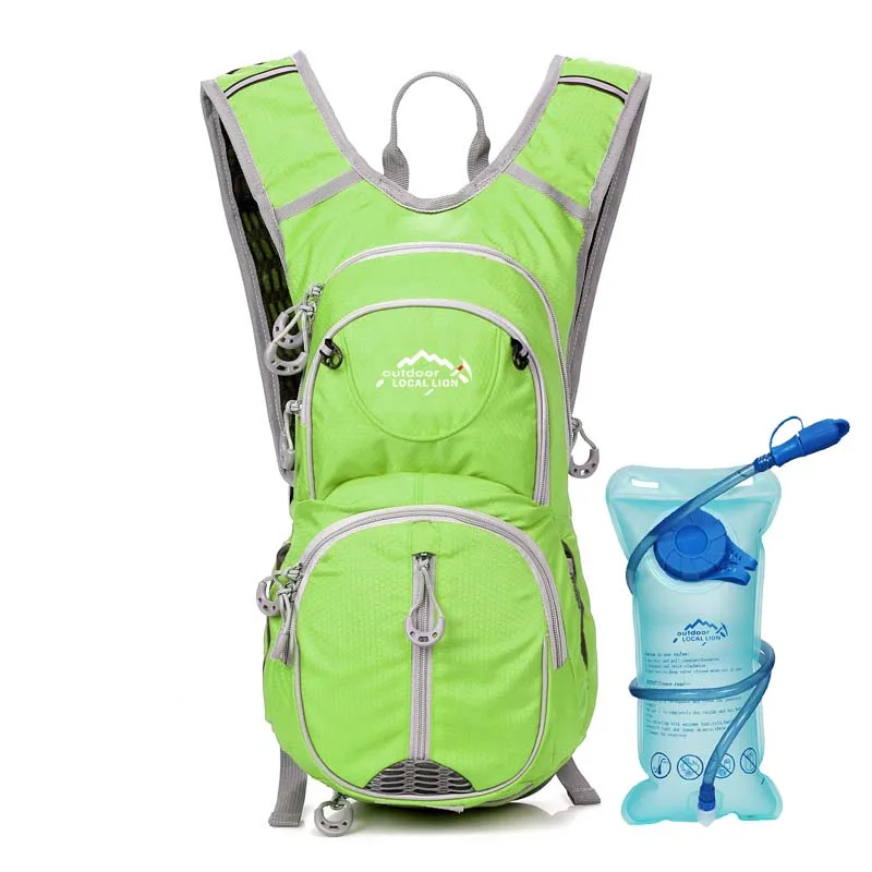 Уличные велосипедные сумки, велосипедный рюкзак для мужчин и женщин, ультралегкий спортивный рюкзак для бега, велоспорта, пешего туризма, рюкзак для путешествий - Цвет: Green1L