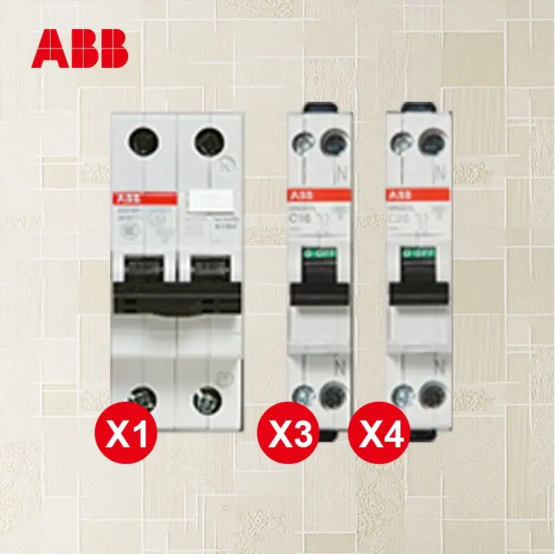

ABB home power distribution offers two rooms, preferably with air switch leakage protector