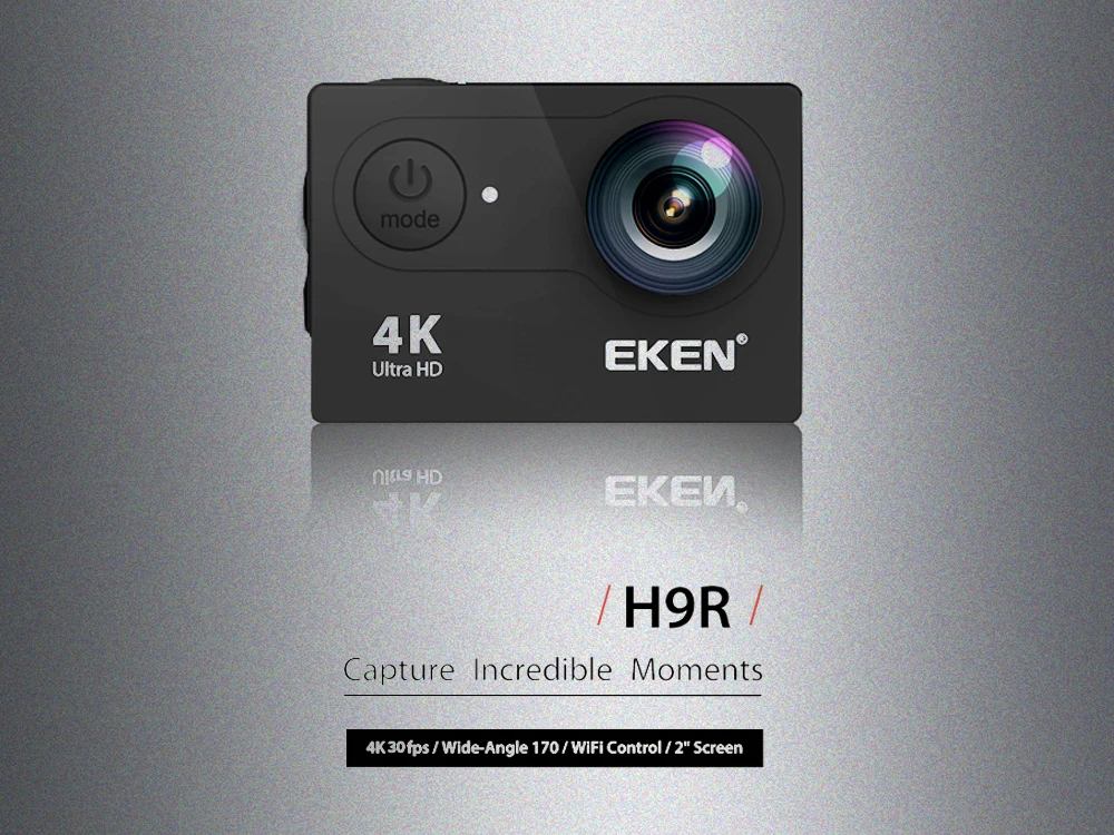 Экшн-камера eken H9 H9R wifi 4 K/30FPS 1080 p/60fps 720 P/120FPS Ultra HD мини-камера для подводной съемки Водонепроницаемая спортивная видеокамера