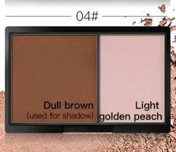 Бронзатор и хайлайтер пудра осветляет контурный макияж Professional Brightener Palette натуральный консилер Long-Lasting Cosmeti - Цвет: 4