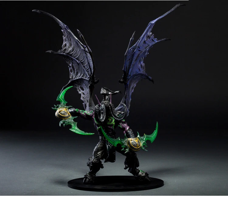 

33cm WOW WAR 3 Rare Illidan Stormrage PVC Action Figure Model Toys kids for boys