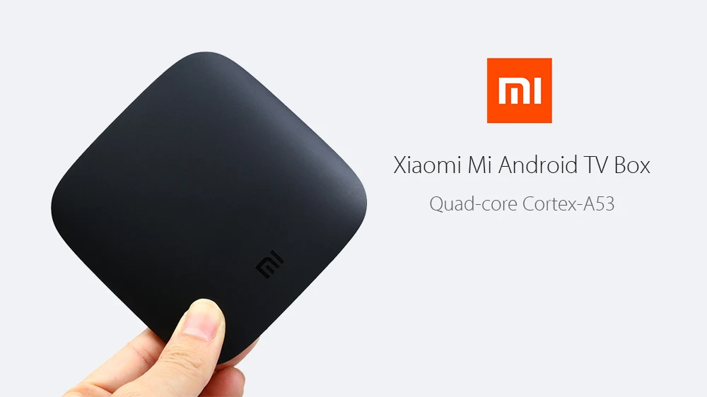 ( Official International Version ) Original Xiaomi Mi Android TV Box Quad-core Cortex-A53 4K H.265 VP9 Profile-2 Decoding Dual-band WiFi Dolby DTS