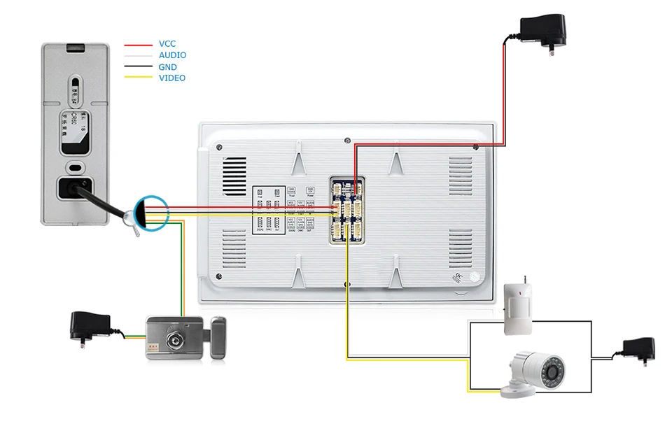 JeaTone 7 дюймов видеодомофон 1200TVL наружная панель вызова+ 1200TVL аналоговая камера система контроля доступа дверной Звонок