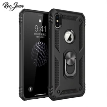 Roc Joan Finger Ring Amor Case For Apple iPhone XS Max X XR 8 7 6 6S Plus Stand Cover Full Protection PC and Soft TPU Back Coque roc max resurfacing