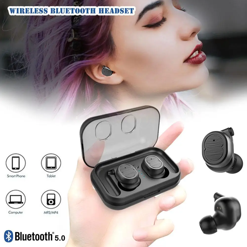 

Tws-8 5.0 Mini Wireless Hidden Sports Bluetooth Touch Control Earphone Headsets Phone Accessories