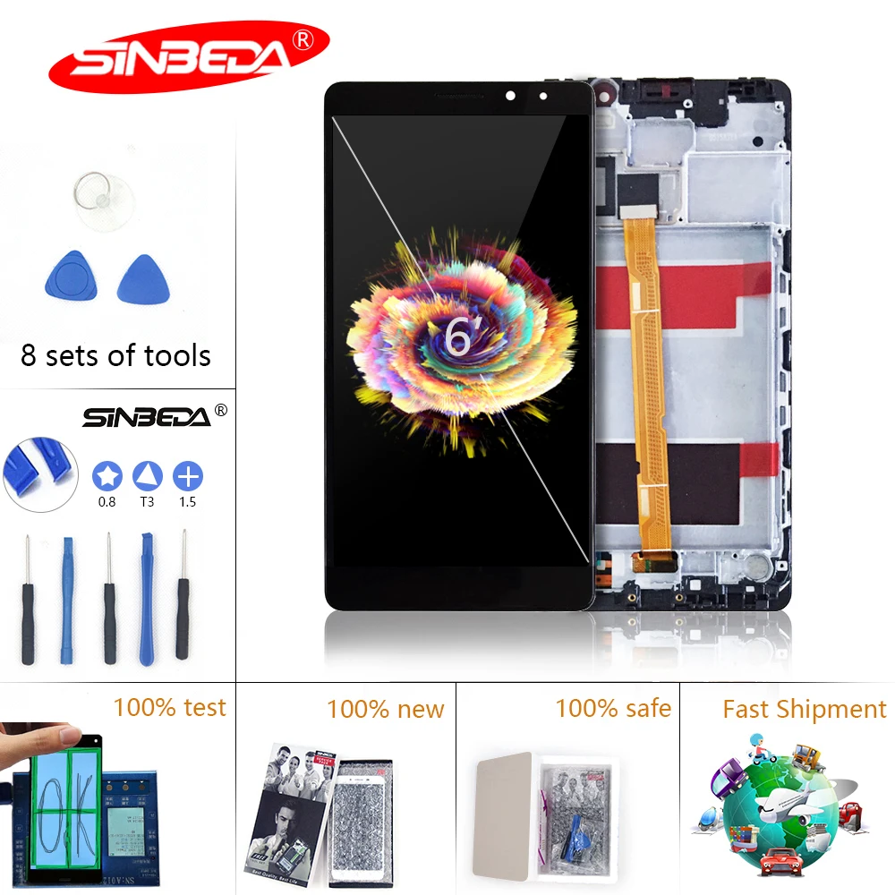 

Sinbeda 5.9" 100% New For HUAWEI Mate 10 LCD Touch Screen Digitizer Replacement For HUAWEI Mate 10 Display