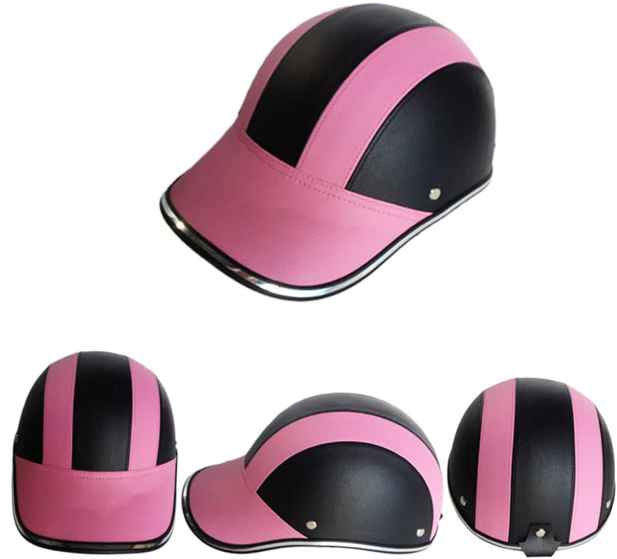 Унисекс мотоциклетный полулицевой шлем велосипедный шлем casco Защитная ABS кожа бейсбольная Кепка Gorras de beisbol