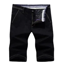 Womail Мода г. Мужская повседневное Mid легкий кнопка прямые, с ширинкой джинсовые шорты джинсы для женщин пляжные работы короткие брюки W30327