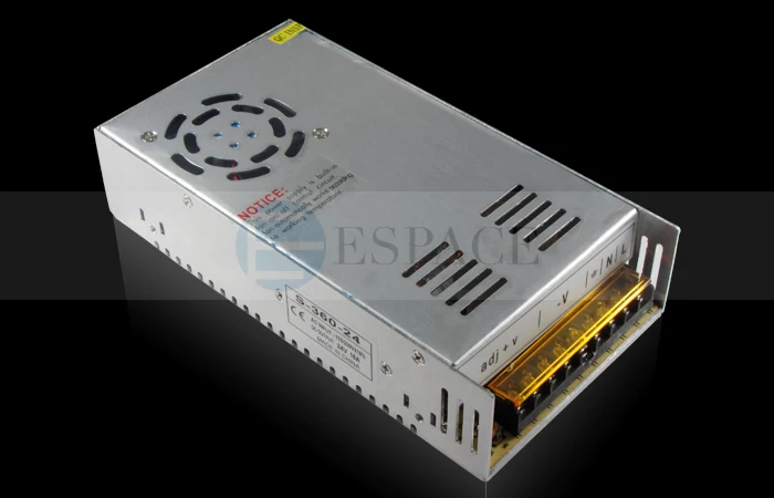 10piece/lot 360W 24V 15A Switching Power Supply Driver for LED Strip AC 100-240V Input to DC 24V good quality цена 10piece/lot 360W 24V 15A Switching Power Supply Driver for LED Strip AC 100-240V Input to DC 24V good quality цены онлайн