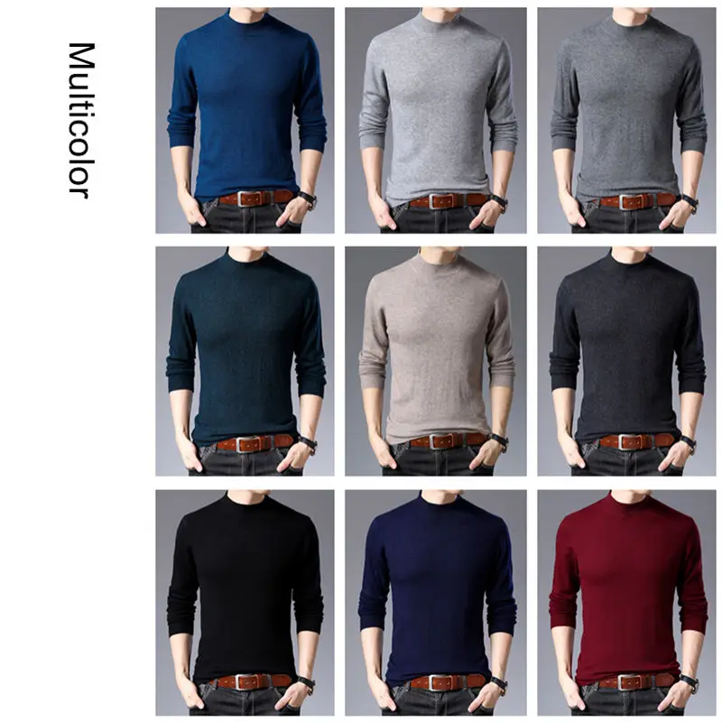 COODRONY Brand Sweater Men Casual Turtleneck Pull Homme Merino Wool Sweaters Autumn Winter Soft Warm Cashmere Pullover Men 93011