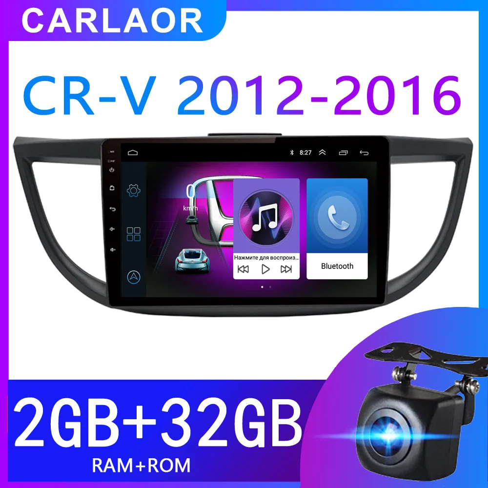 2G+32G For Honda CRV CR-V 2006- Car Radio Multimedia Player 2 din 9"Android 8.1 Auto Radio navigation stereo wifi navi gps - Цвет: 2G RAM 32G ROM CAM