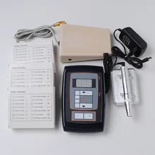 Перманентный макияж бровей Ротационная Машина для татуировки комплект педали иглы Электропитание набор